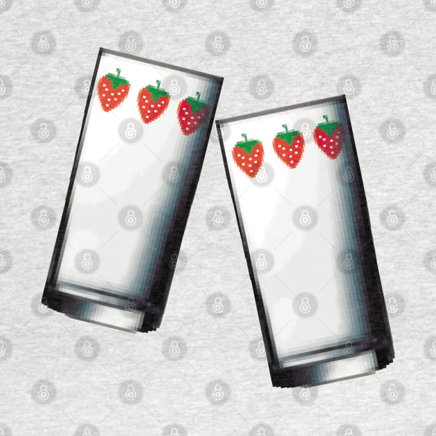 Nana strawberry glasses - Pixel Art #001 by Pixelart World 